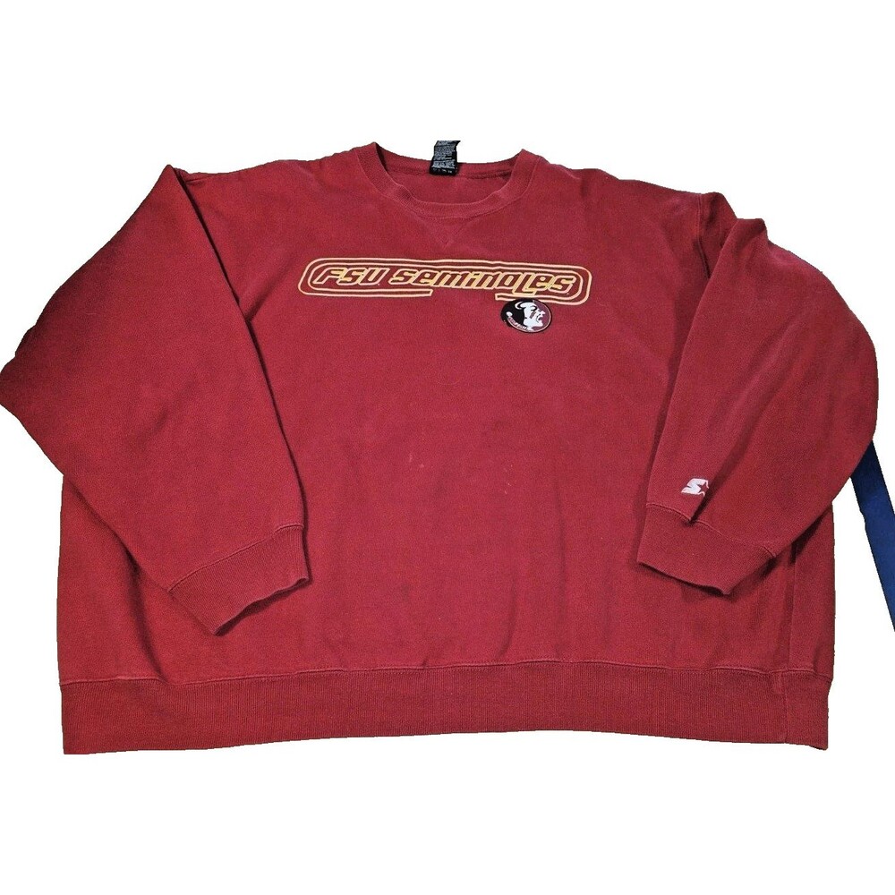 VTG Starter Florida Seminoles sweatshirt sweater  mens 3XL FSU Red Football